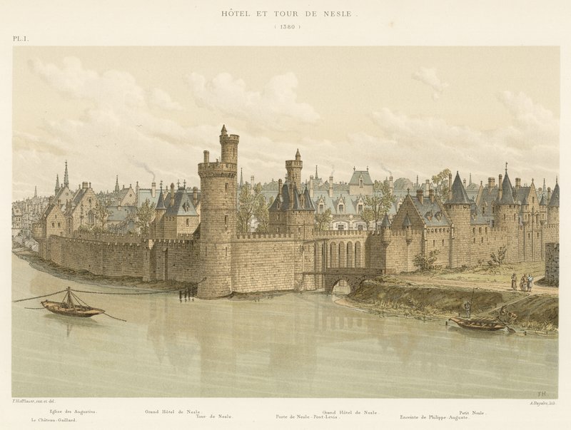 Hotel et Tour de Nesle、1380 作： フランス語学校
