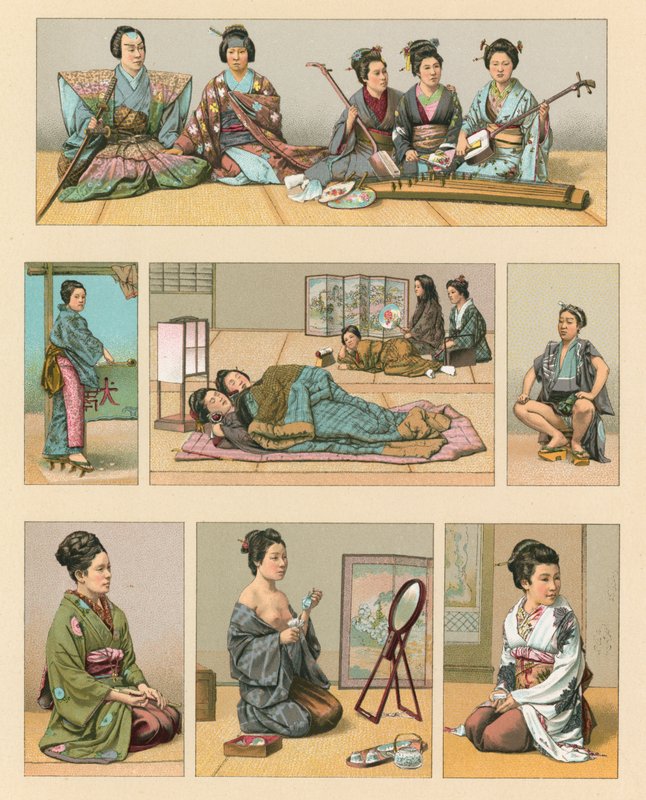 日本の衣装 作： フランス語学校