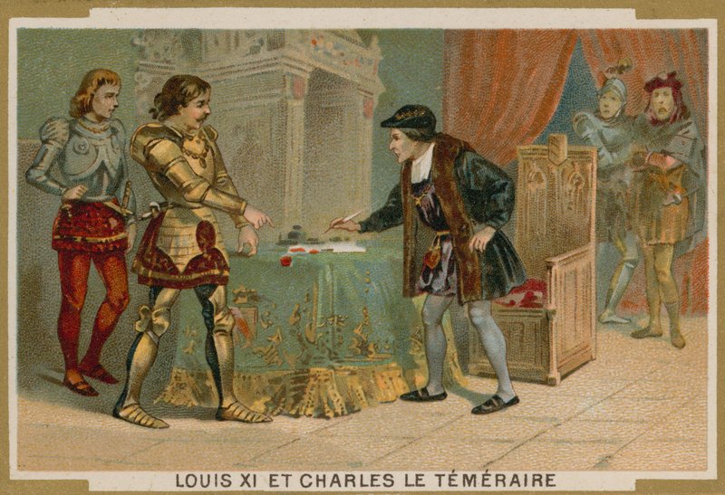 フランス国王ルイ11世とブルゴーニュ公チャールズザボールド 作： フランス語学校