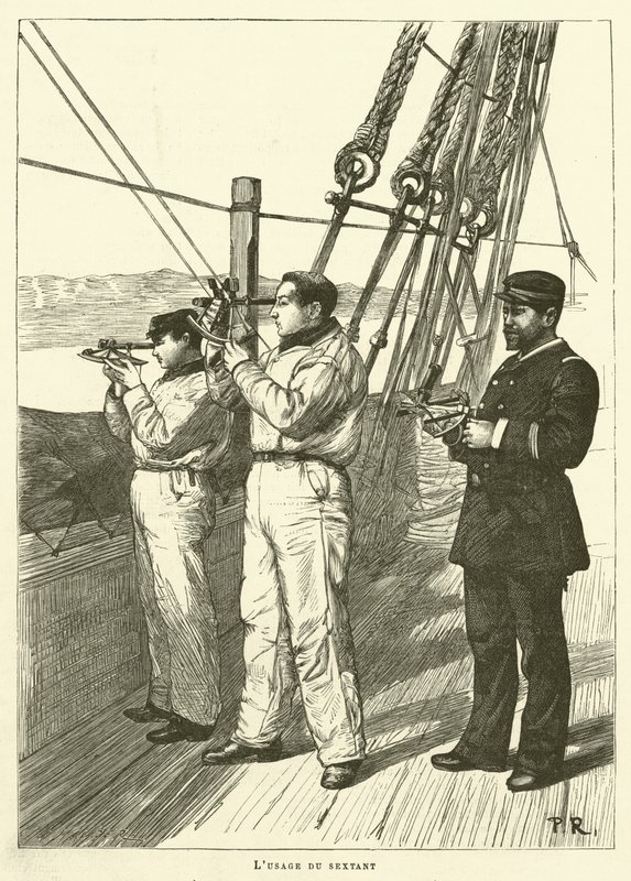 The Naval School (e.g. engraving) 作： フランス語学校