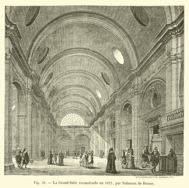 La GrandSalleは1622年にSalomon de Brosseによって再建されました 作： フランス語学校