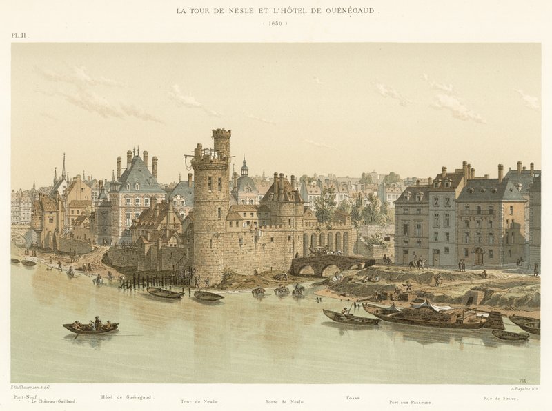 La Tour de NesleとHotel de Guenegaud、1650 作： フランス語学校