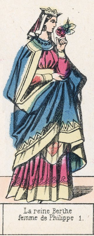 フィリップ1世の妻、ベルテ王妃（カラー図版 作： フランス語学校