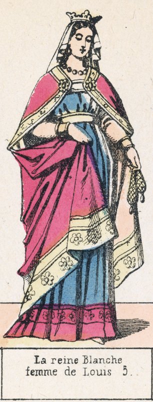 ルイ5世の妻「白の女王」（彩色済み彫刻 作： フランス語学校