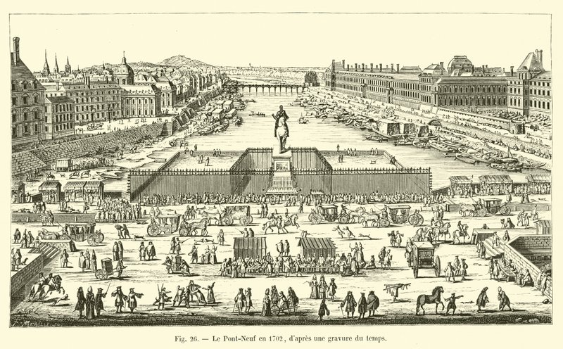時間を刻んだ後の1702年のポンノイフ 作： フランス語学校