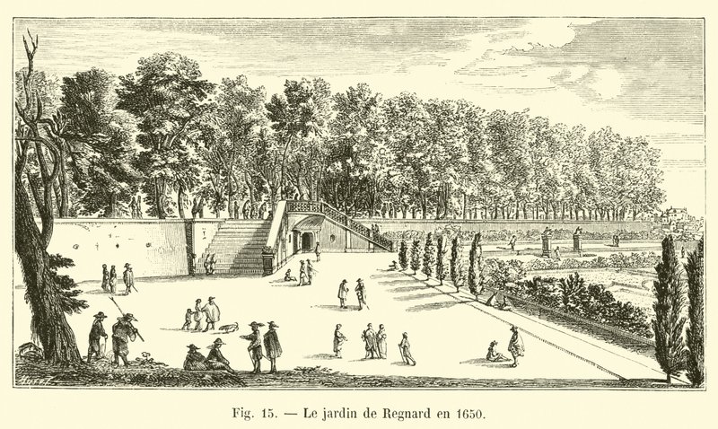 1650年のレナードの庭園 作： フランス語学校