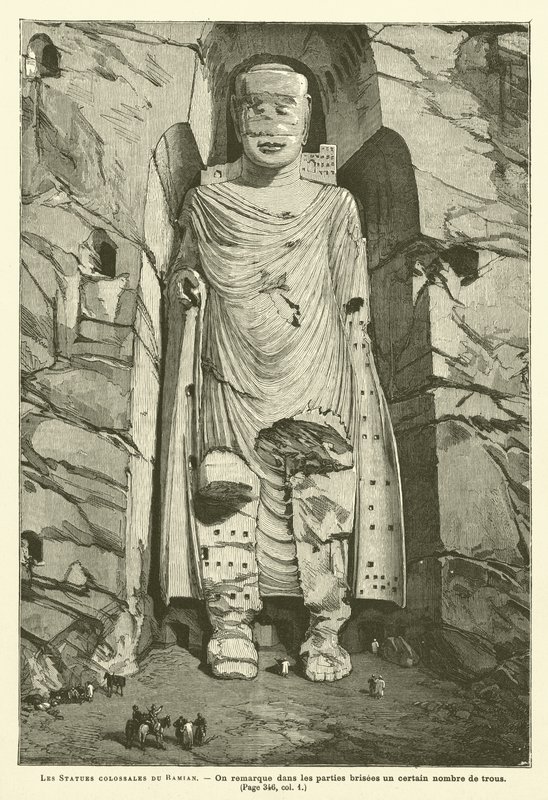 Les Statues Colossales Du Bamian (彫刻) 作： フランス語学校