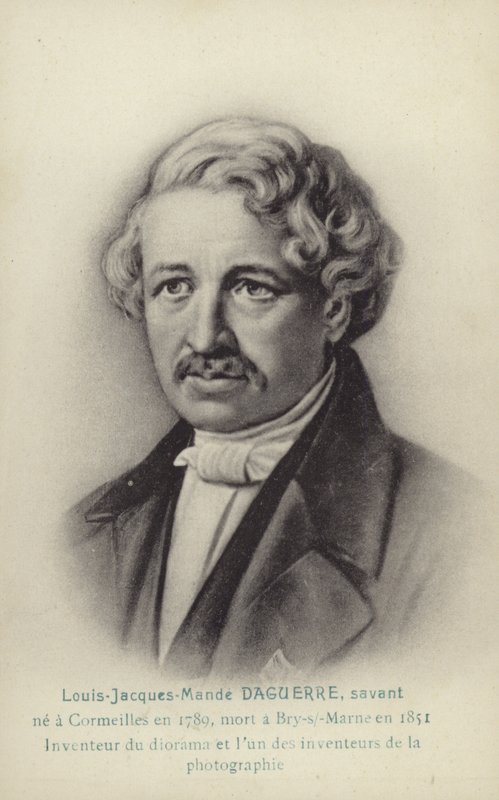 ルイ・ダゲール（1787-1851）フランスの写真家（リトグラフ）。 作： フランス語学校