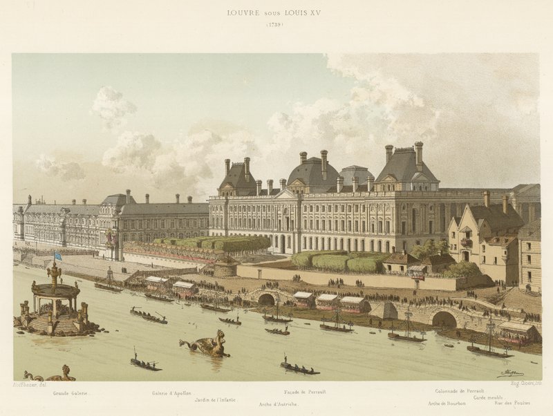 ルイ15世のルーヴル、1739 作： フランス語学校