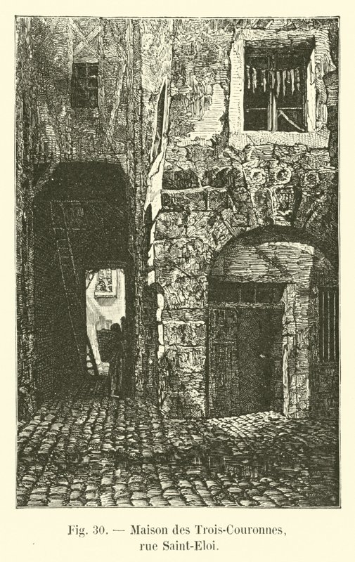 Trois-Couronnes House、rue Saint-Eloi 作： フランス語学校