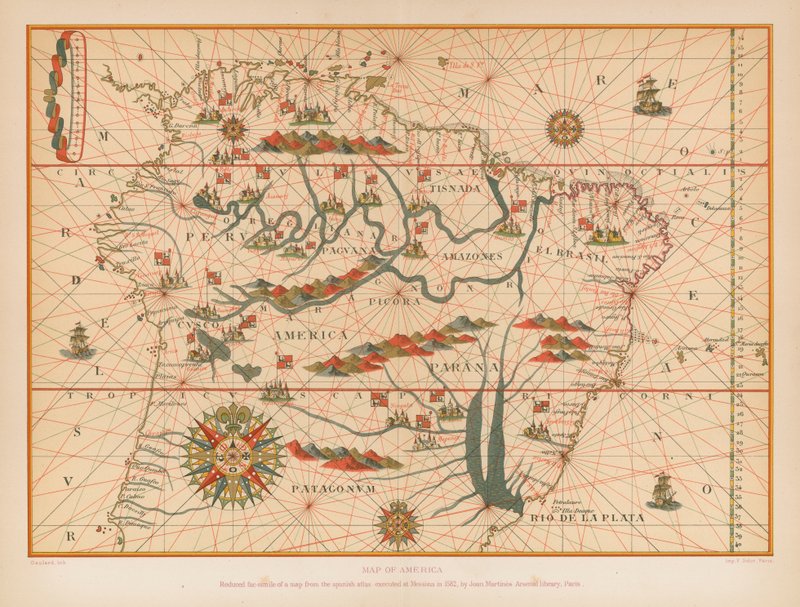 アメリカの地図 作： フランス語学校