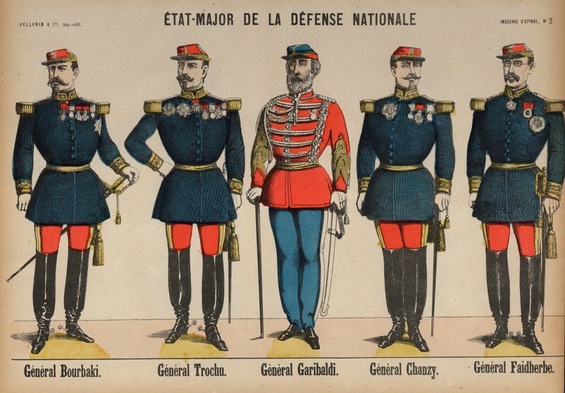 普仏戦争時のフランス陸軍参謀本部員 作： フランス語学校