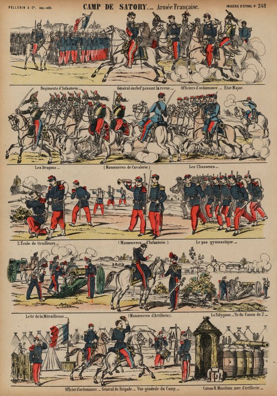 フランスのサトリーにあるフランス軍の軍事キャンプ 作： フランス語学校