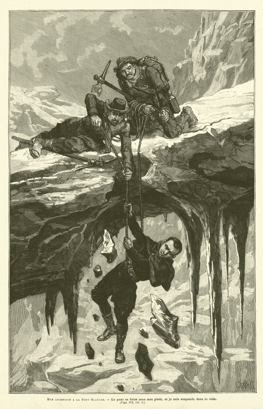 Mon Ascencion A La Dent Blanche (Engraving) 作： フランス語学校