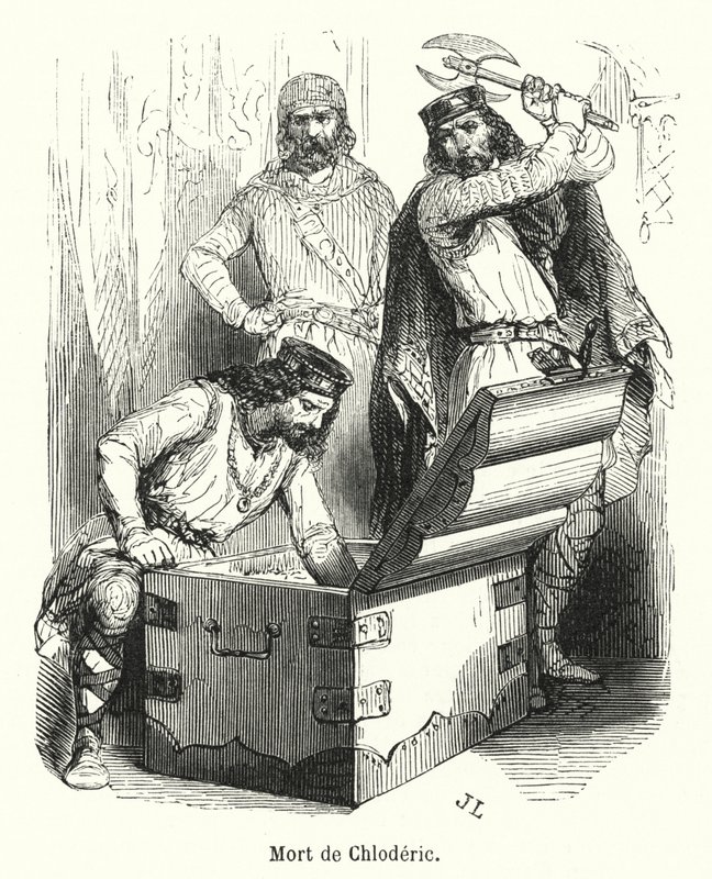 Mort de Chloderic（彫刻 作： フランス語学校