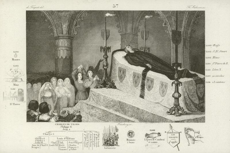 1515年、フランスのルイ12世の死を悼む 作： フランス語学校