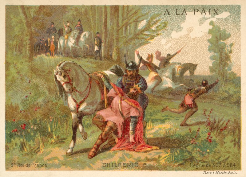 キルペリク1世の殺害、ネウストリアのフランク王、584 作： フランス語学校