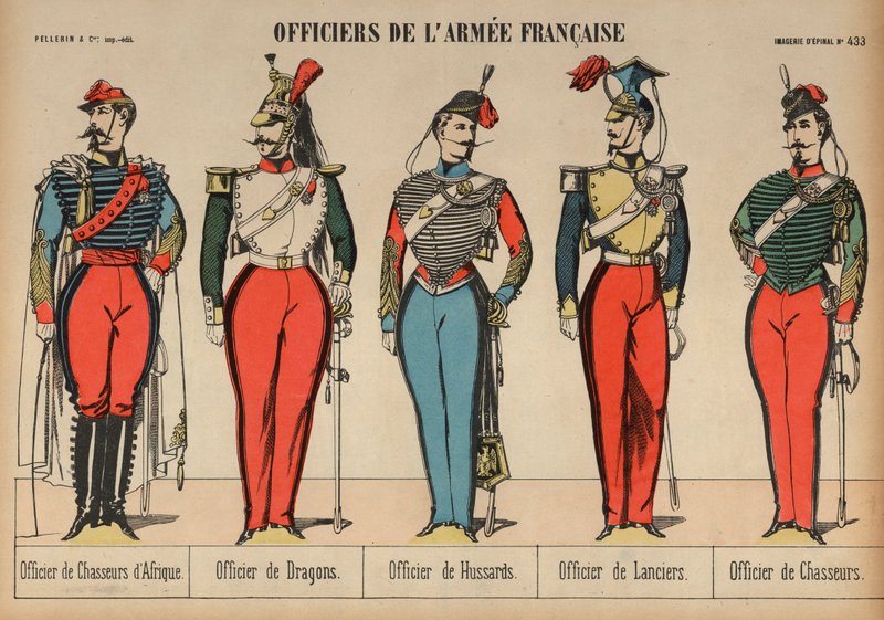 フランス陸軍の将校 作： フランス語学校