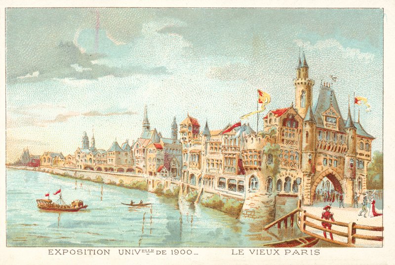 旧パリ、1900年の万国博覧会、パリ（クロモリト 作： フランス語学校