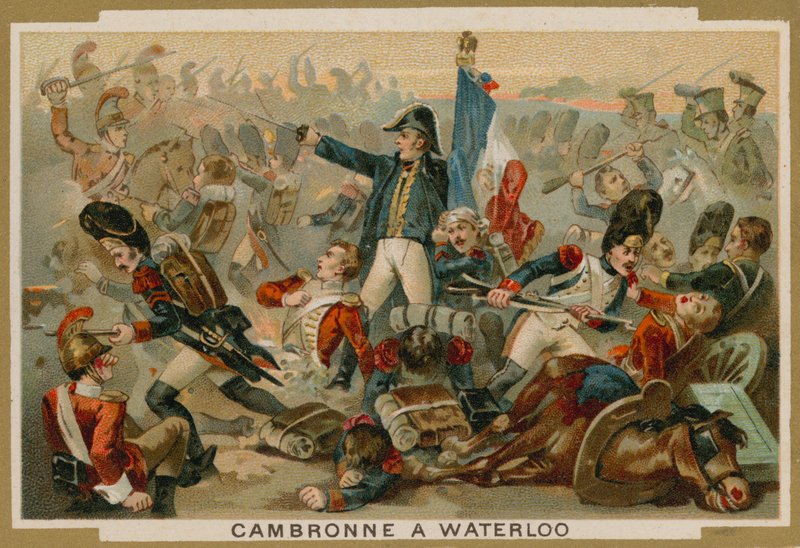 1815年のウォータールーの戦いでのフランスの将軍、ピエールカンブロンヌ 作： フランス語学校