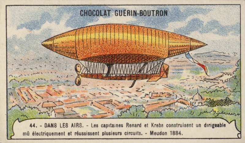 ルナールとクレブスの電動飛行船（フランス・ムードン市 作： フランス語学校