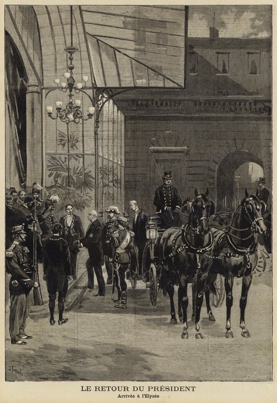 1897年のロシア訪問からのフェリックスフォールフランス大統領の帰還 作： フランス語学校