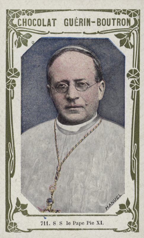 SS le Pape Pie XI（カラー写真） 作： フランス語学校