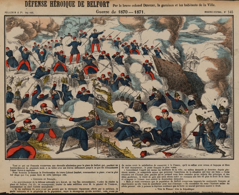 ベルフォール包囲戦、普仏戦争、1870年11月-1871年2月 作： フランス語学校