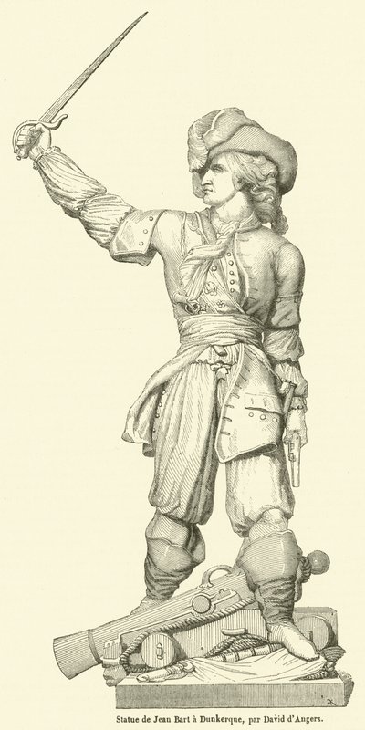 ダンケルクのジャン・バルト像（エングレーヴィング） 作： フランス語学校