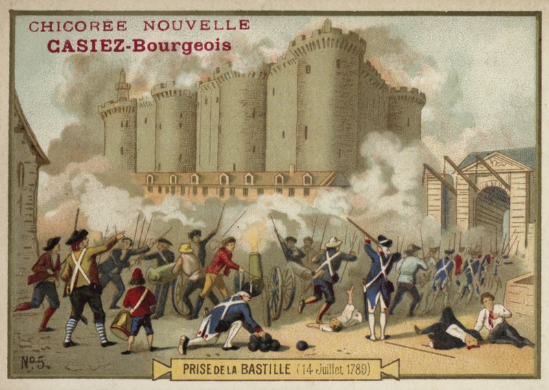 1789年7月14日、パリのバスティーユの嵐 作： フランス語学校