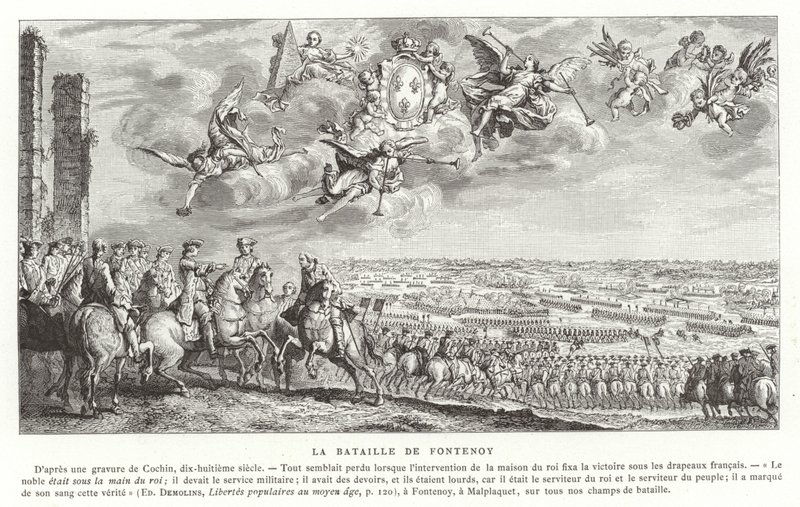 フォンテノイの戦い、オーストリア継承戦争、1745 作： フランス語学校