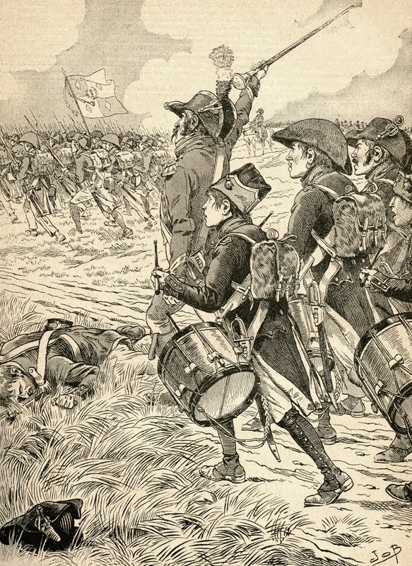 1800 年にイタリアのマレンゴの戦いは、ナポレオン ボナパルト率いる