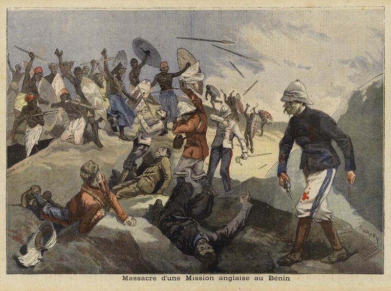 1897年1月4日のベナン虐殺 作： フランス語学校