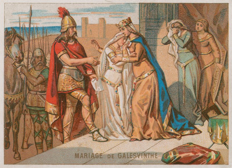 GaleswintheとChilperic I王の結婚 作： フランス語学校