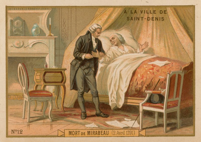 1791年4月2日、ミラボーの死 作： フランス語学校