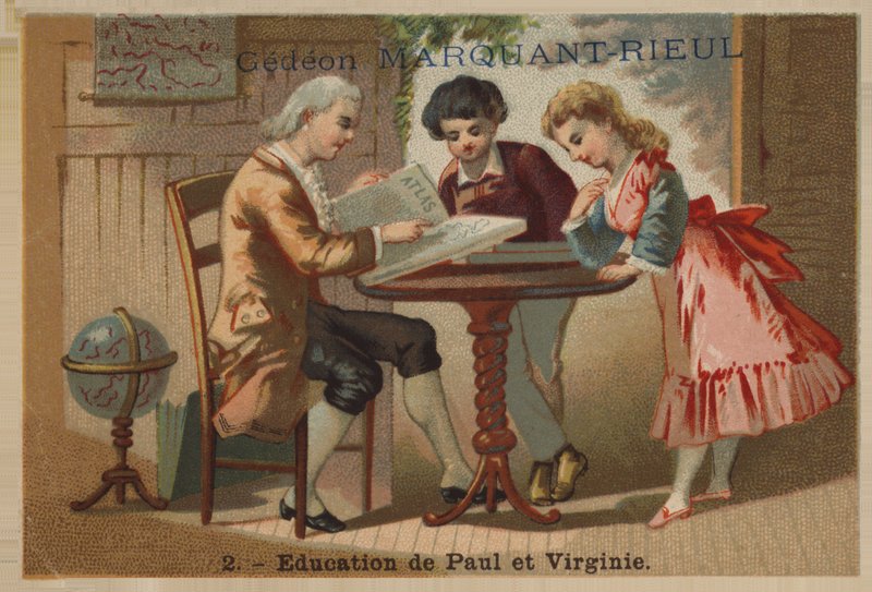 ポールとバージニーの教育 作： フランス語学校