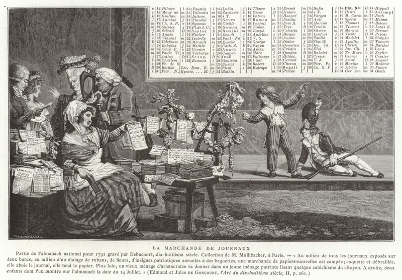 新聞販売 作： フランス語学校