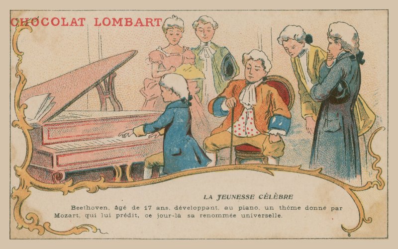 ピアノを弾く若いベートーベン 作： フランス語学校