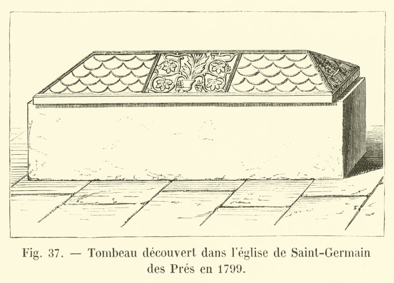 1799年にサンジェルマンデプレ教会で発見された墓 作： フランス語学校
