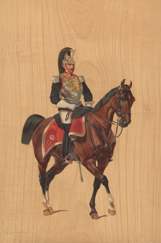 馬に乗った正体不明の兵士 作： フランス語学校