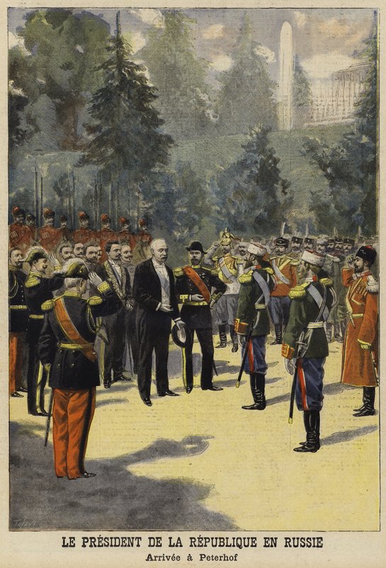 フェリックスフォールフランス大統領のロシア訪問、1897年 作： フランス語学校