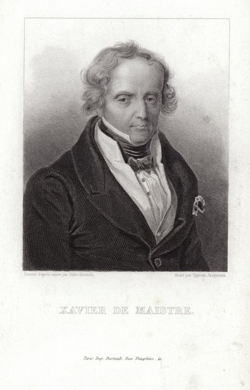 Xavier de Maistre、フランスの兵士、作家 作： フランス語学校