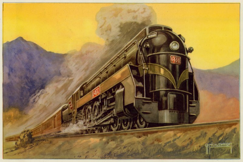 激安/新作 カナダ国鉄、Express Streamlined Locomotive No 6400、4-8-4 鉄道一般