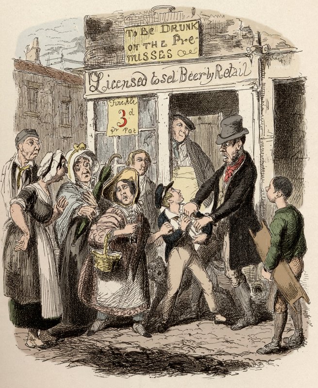 【非売品】B2ポスター「オリバー・ツイスト」当時物 希少 George_Cruikshank_-