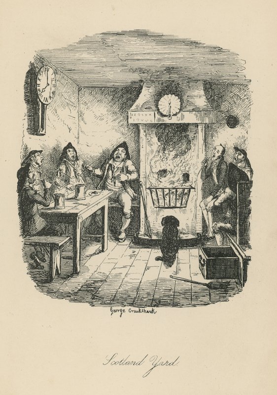 スコットランドヤードby George Cruikshank 作： ジョージ・クルクシャンク