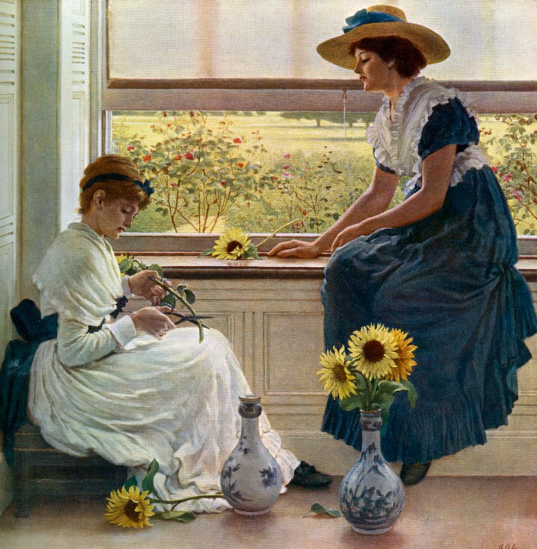 太陽と月の花、1890年、1912年