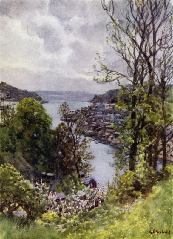Fowey（カラーリトグラフ 作： ジョージ・フランク・ニコルズ