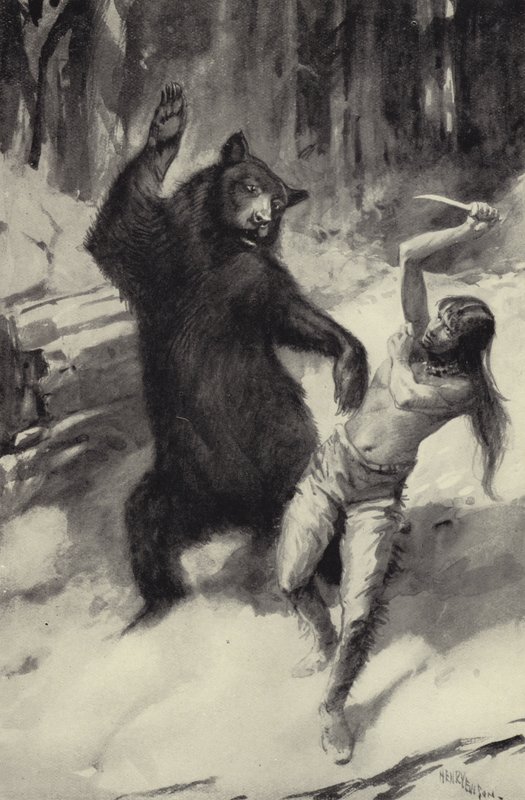 スカーフェイスはクマと闘う 作： ジョージ・ヘンリー・エヴィソン