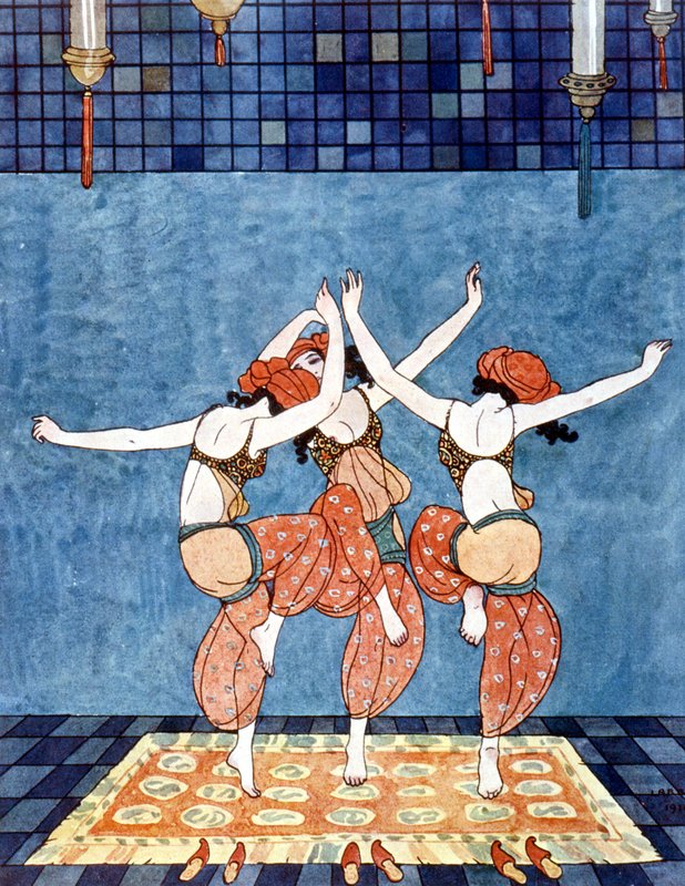 【版画】ジュルジュ バルビエ 「Sheherazade」千夜一夜物語【額入り】 Georges_Barbier_-