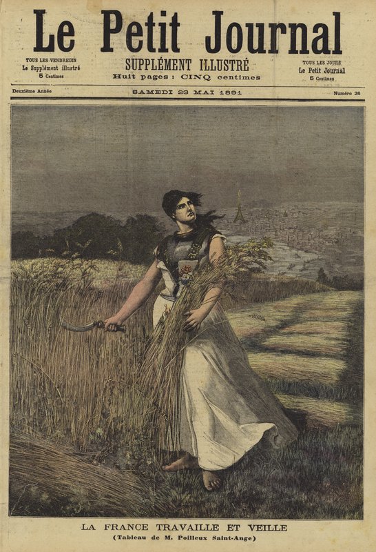 ルプティジャーナルの表紙、1891年5月23日 作： Georges Louis Poilleux Saint Ange